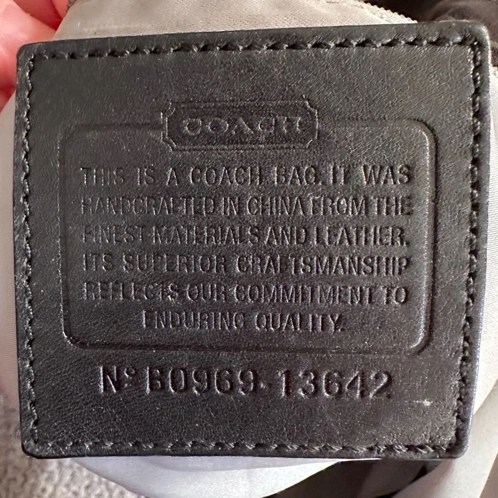 Coach Vintage Y2K Black Hobo Bag